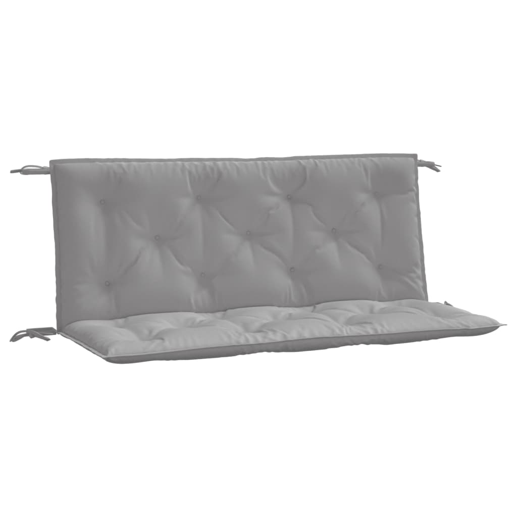 Gartenbankauflagen 2er-Set grau 120x50x7 cm Oxford-Stoff