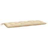 Gartenbankauflagen 2er-Set beige 120x50x7 cm Oxford-Stoff