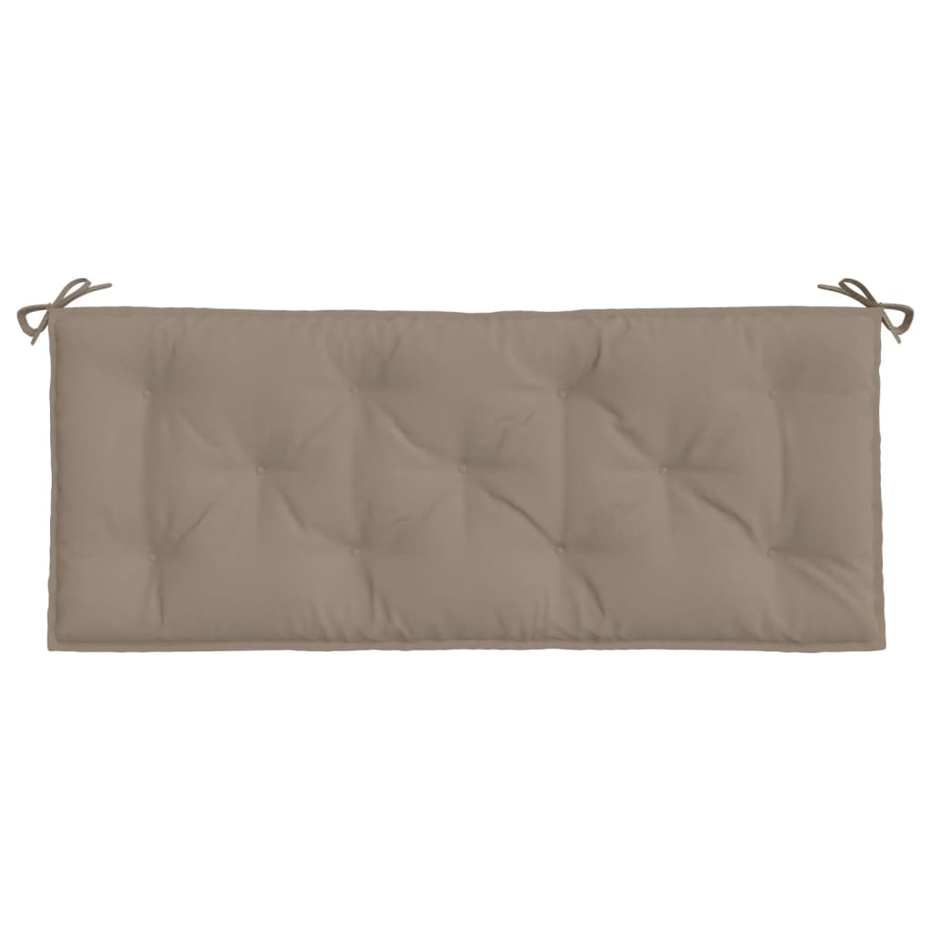 Gartenbankauflagen 2er-Set taupe 120x50x7 cm Oxford-Stoff