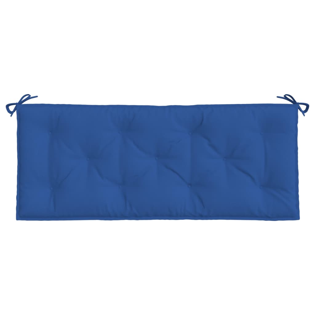 Gartenbankauflagen 2er-Set blau 120x50x7 cm Oxford-Stoff