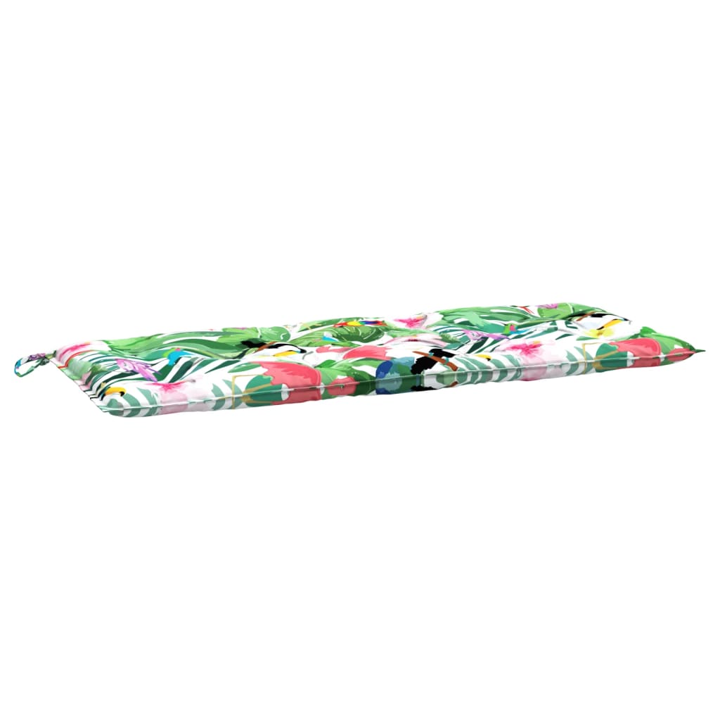 Coussins de banc de jardin lot de 2 multicolore 120x50x7 cm