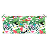 Coussins de banc de jardin lot de 2 multicolore 120x50x7 cm