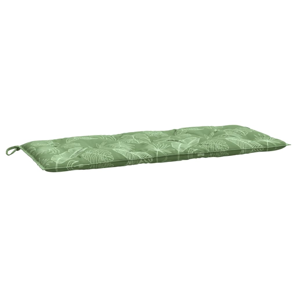 Coussins de banc de jardin lot de 2 motif de feuilles tissu