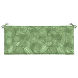 Coussins de banc de jardin lot de 2 motif de feuilles tissu