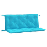 Coussins de banc de jardin lot de 2 turquoise 120x50x7 cm tissu