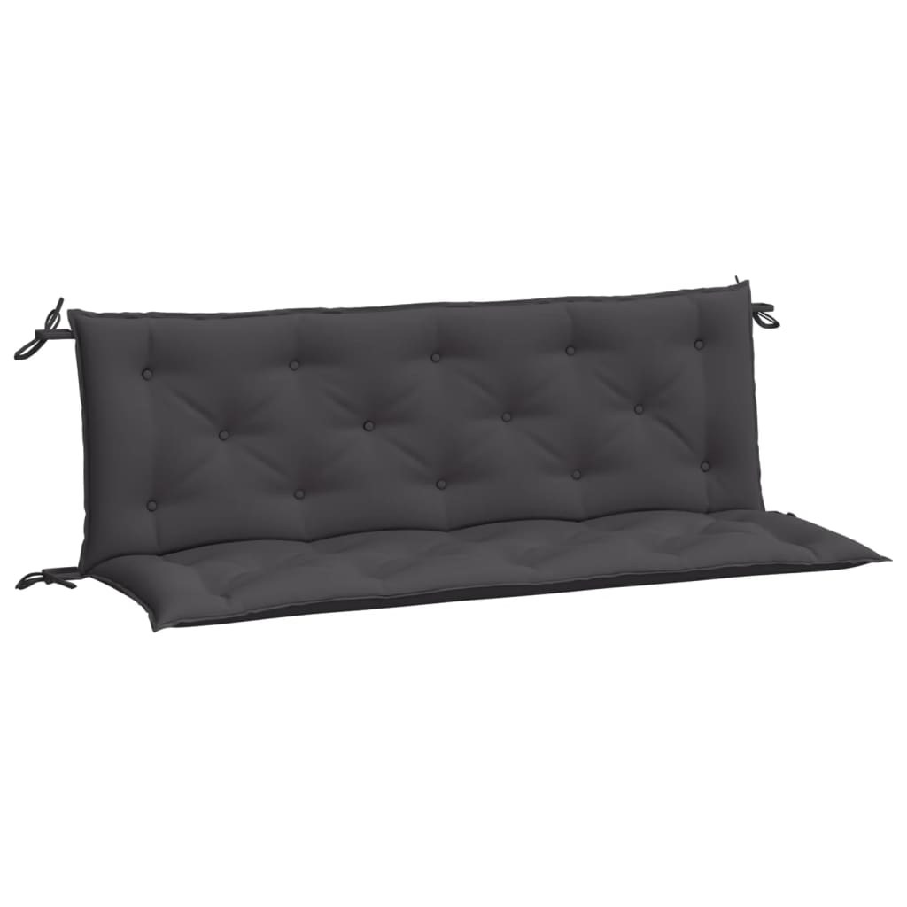 Coussins de banc de jardin lot de 2 anthracite tissu Oxford