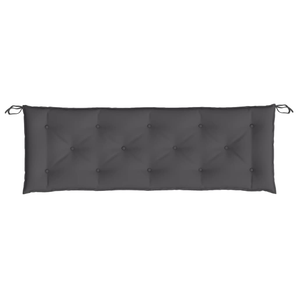 Coussins de banc de jardin lot de 2 anthracite tissu Oxford