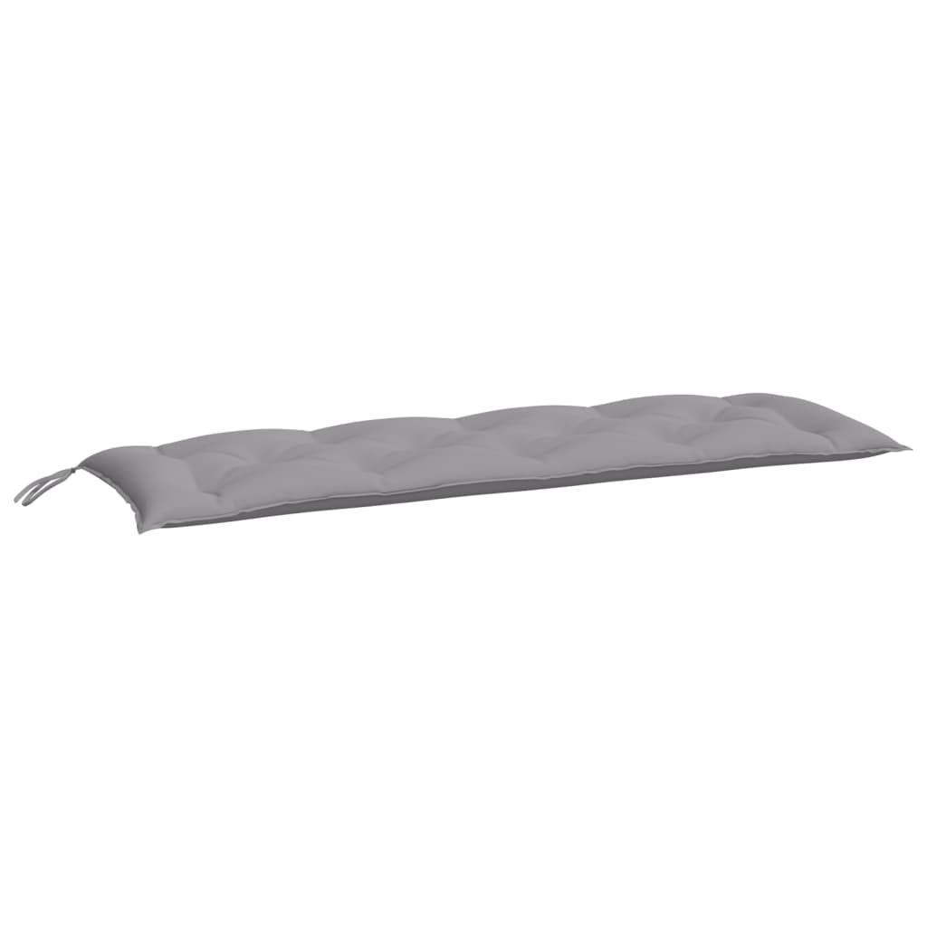 Coussins de banc jardin lot de 2 gris 150x50x7 cm tissu Oxford