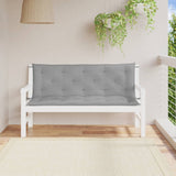 Coussins de banc jardin lot de 2 gris 150x50x7 cm tissu Oxford