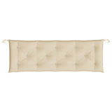 Coussins de banc jardin lot de 2 beige 150x50x7 cm tissu Oxford