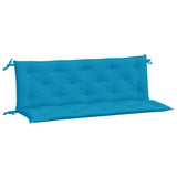 Coussins de banc de jardin lot de 2 bleu clair tissu Oxford