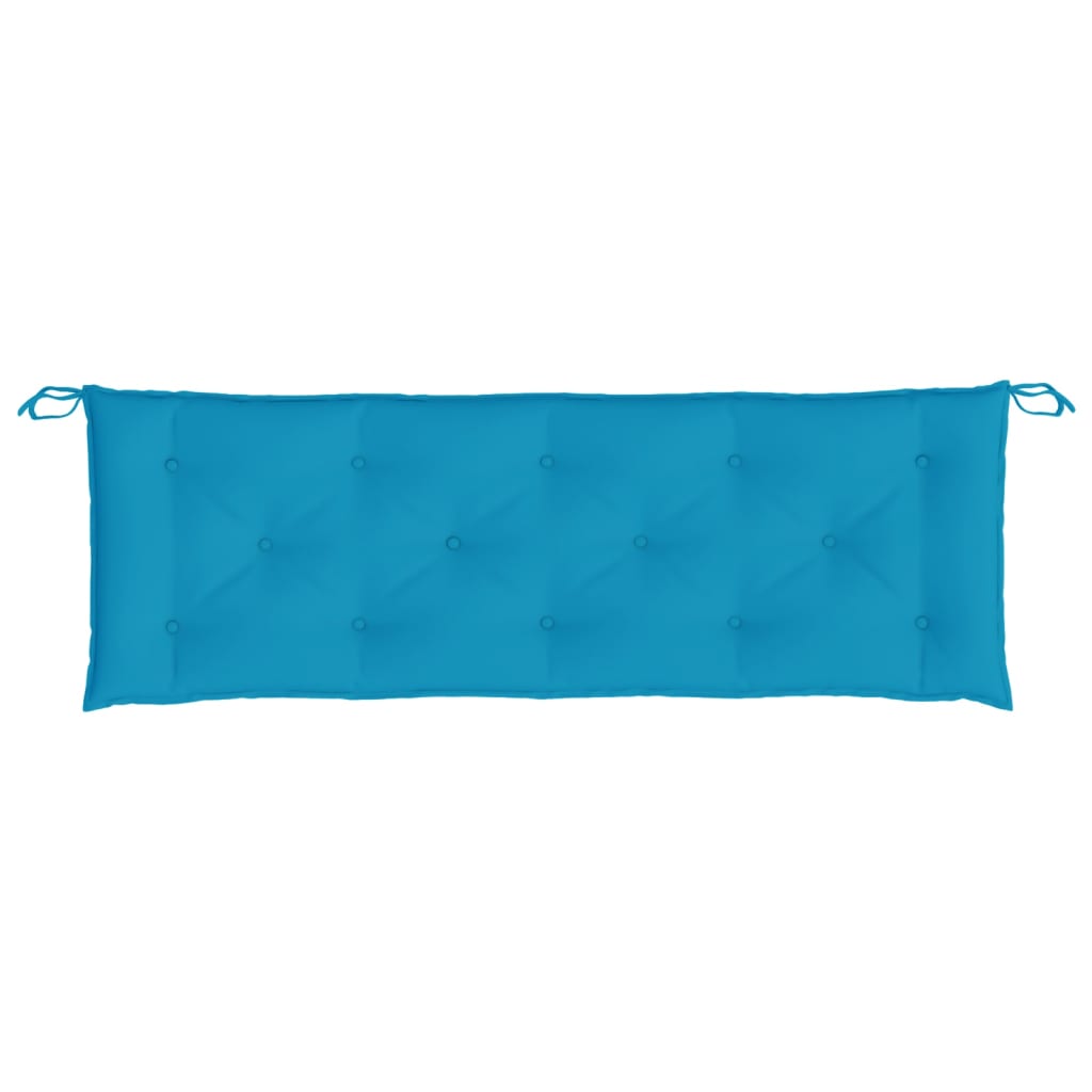 Coussins de banc de jardin lot de 2 bleu clair tissu Oxford