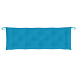 Coussins de banc de jardin lot de 2 bleu clair tissu Oxford