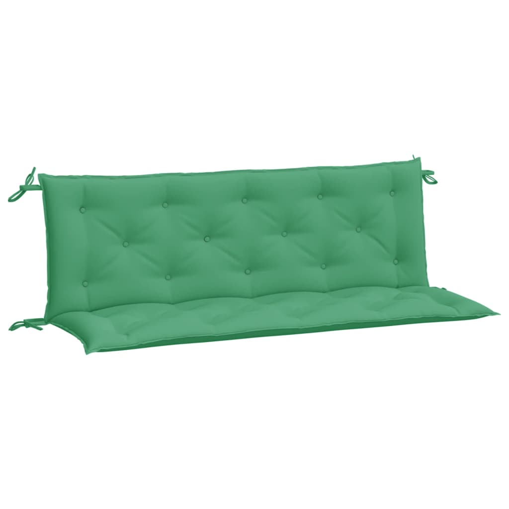 Coussins de banc jardin lot de 2 vert 150x50x7 cm tissu Oxford