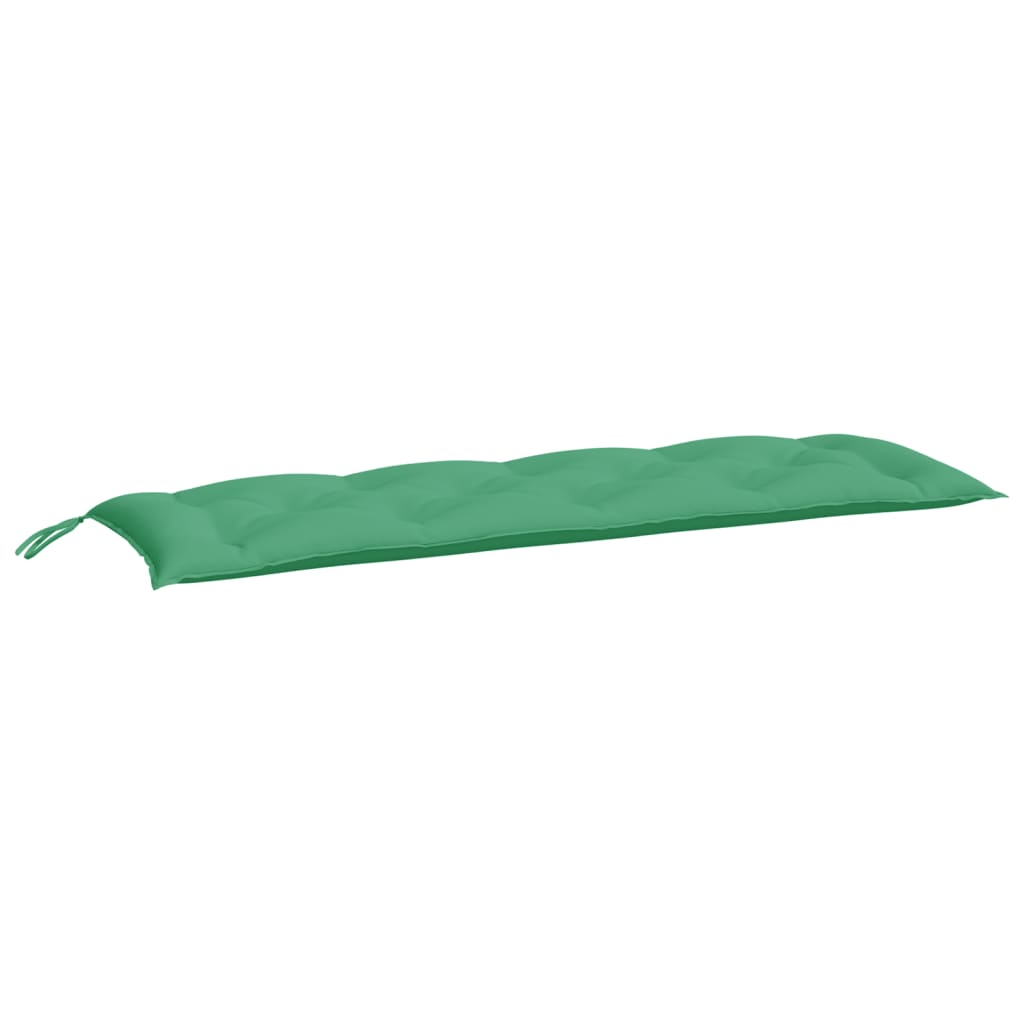 Coussins de banc jardin lot de 2 vert 150x50x7 cm tissu Oxford