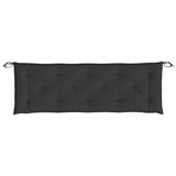 Coussins de banc jardin lot de 2 noir 150x50x7 cm tissu Oxford