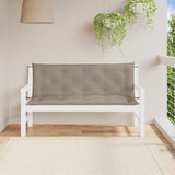 Coussins de banc jardin lot de 2 taupe 150x50x7 cm tissu Oxford