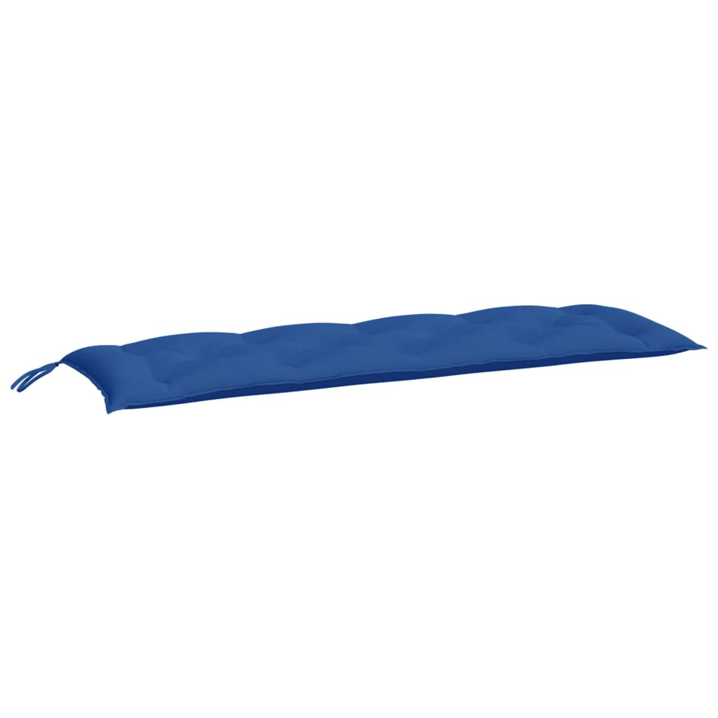 Gartenbankauflagen 2er-Set blau 150x50x7 cm Oxford-Stoff