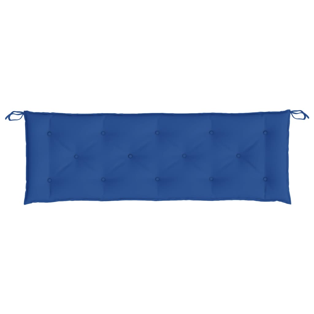 Gartenbankauflagen 2er-Set blau 150x50x7 cm Oxford-Stoff