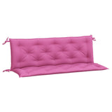 Coussins de banc de jardin lot de 2 rose 150x50x7 cm tissu