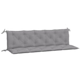 Gartenbankauflagen 2er-Set grau 180x50x7 cm Oxford-Stoff