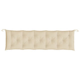 Coussins de banc jardin lot de 2 beige 180x50x7 cm tissu Oxford