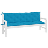 Coussins de banc de jardin lot de 2 bleu clair tissu Oxford