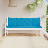 Coussins de banc de jardin lot de 2 bleu clair tissu Oxford