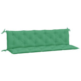 Coussins de banc jardin lot de 2 vert 180x50x7 cm tissu Oxford