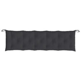 Gartenbankauflagen 2er-Set schwarz 180x50x7 cm Oxford-Stoff