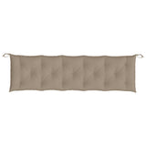 Gartenbankauflagen 2er-Set taupe 180x50x7 cm Oxford-Stoff