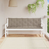 Gartenbankauflagen 2er-Set taupe 180x50x7 cm Oxford-Stoff