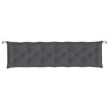 Coussins de banc de jardin lot de 2 anthracite tissu Oxford