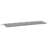 Coussins de banc jardin lot de 2 gris 200x50x7 cm tissu Oxford