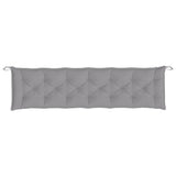 Coussins de banc jardin lot de 2 gris 200x50x7 cm tissu Oxford