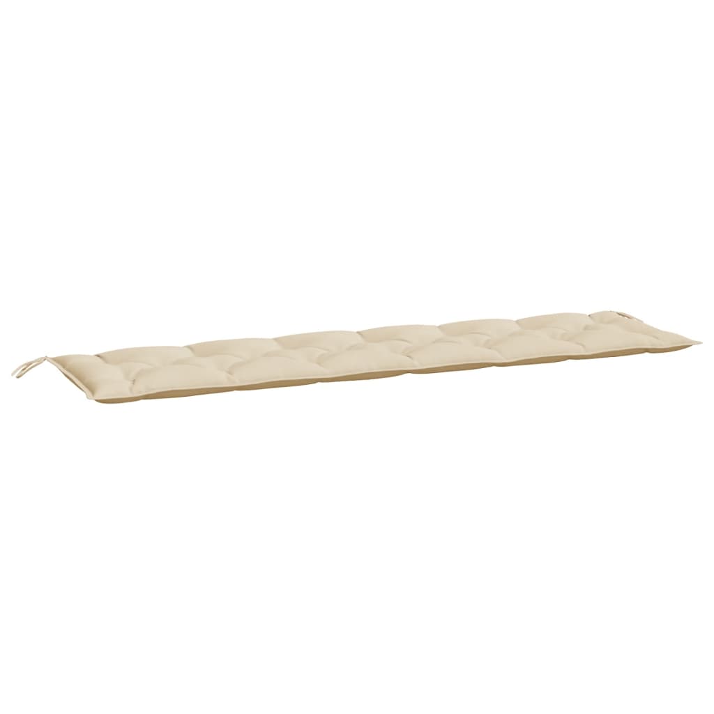 Gartenbankauflagen 2er-Set beige 200x50x7 cm Oxford-Stoff