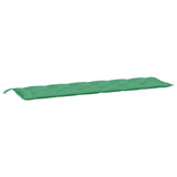 Coussins de banc jardin lot de 2 vert 200x50x7 cm tissu Oxford