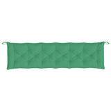 Coussins de banc jardin lot de 2 vert 200x50x7 cm tissu Oxford