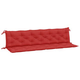 Coussins de banc jardin lot de 2 rouge 200x50x7 cm tissu Oxford