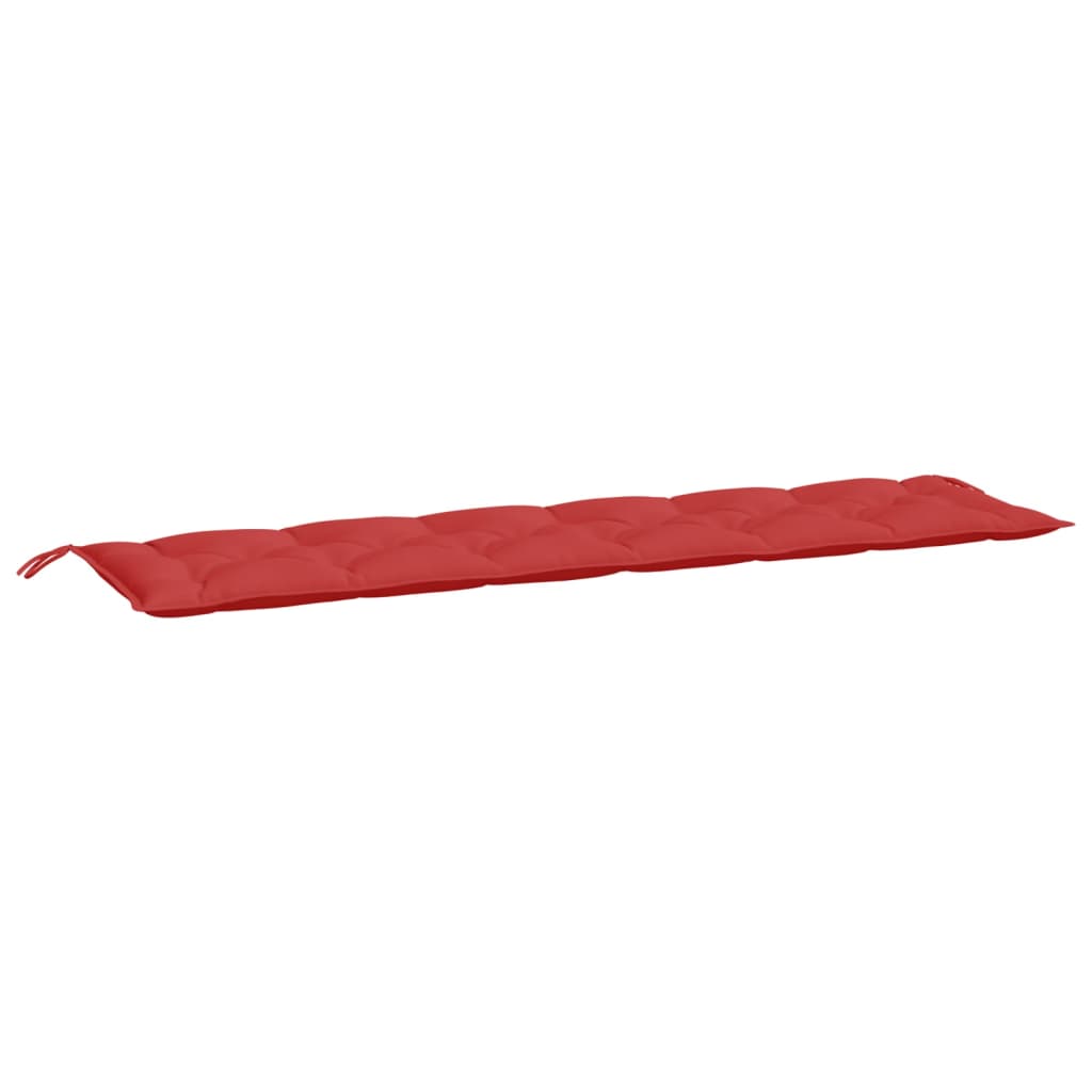 Coussins de banc jardin lot de 2 rouge 200x50x7 cm tissu Oxford