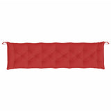 Coussins de banc jardin lot de 2 rouge 200x50x7 cm tissu Oxford