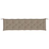 Gartenbankauflagen 2er-Set taupe 200x50x7 cm Oxford-Stoff