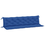 Coussins de banc jardin lot de 2 bleu 200x50x7 cm tissu Oxford