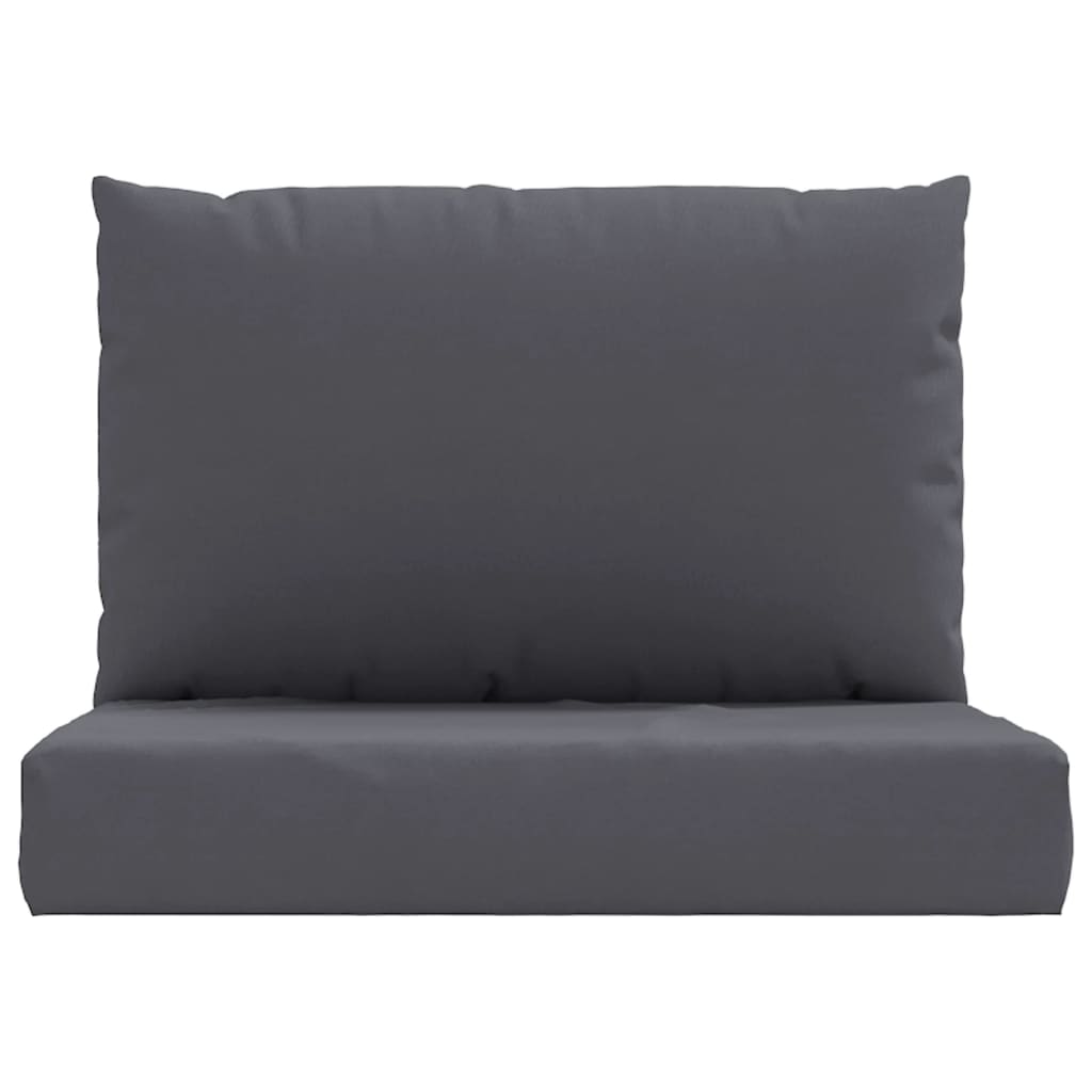 Coussins de palette lot de 2 anthracite tissu oxford