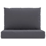 Coussins de palette lot de 2 anthracite tissu oxford