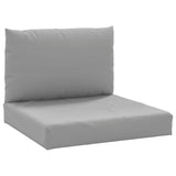 Pallet cushions set of 2 gray oxford fabric