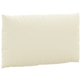 Coussins de palette lot de 2 blanc crème tissu oxford