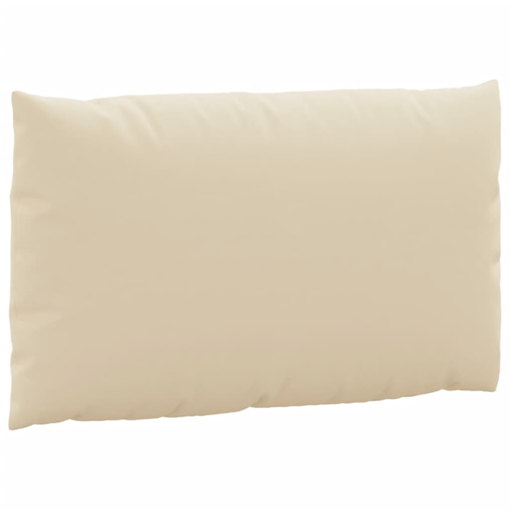 Coussins de palette lot de 2 beige tissu oxford