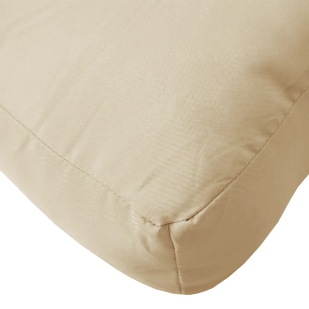 Coussins de palette lot de 2 beige tissu oxford