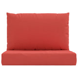 Coussins de palette lot de 2 rouge tissu oxford